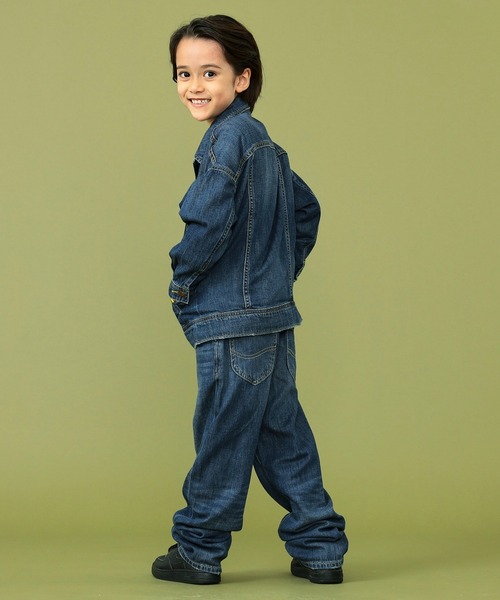 Lee（リー）の「Lee/リー【110-150cm】キッズ ルーズデニムジャケット 本格志向の君へ（デニムジャケット・キッズ・ブルー・130/150/140/120/110）」の8枚目の写真