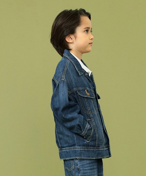 Lee（リー）の「Lee/リー【110-150cm】キッズ ルーズデニムジャケット 本格志向の君へ（デニムジャケット・キッズ・ブルー・130/150/140/120/110）」の13枚目の写真