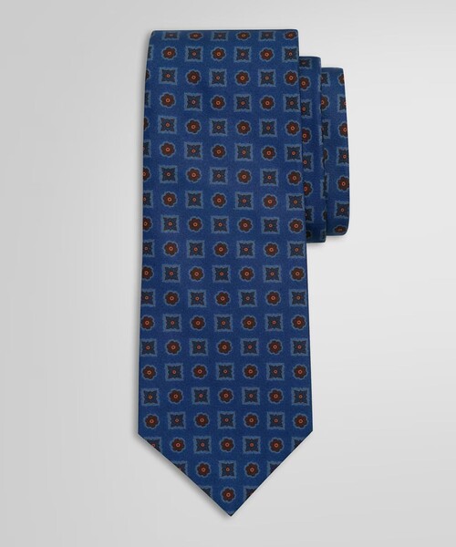 BROOKS BROTHERS(ブルックスブラザーズ)の「シルク 36oz ブリティッシュ フラワー×スタープリントタイ(ネクタイ・メンズ・ブルー・ONE SIZE)」の1枚目の写真
