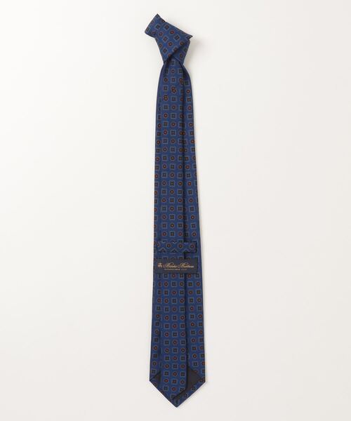 BROOKS BROTHERS(ブルックスブラザーズ)の「シルク 36oz ブリティッシュ フラワー×スタープリントタイ(ネクタイ・メンズ・ブルー・ONE SIZE)」の4枚目の写真