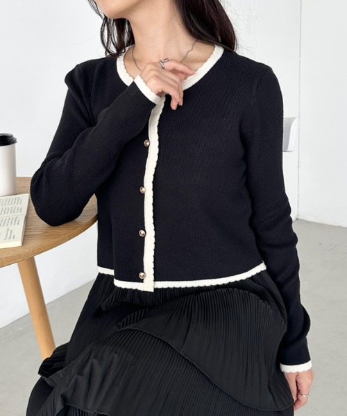 クレージュ アンサンブル カーディガン ノースリーブ ロゴ バイカラー 楽天市場】CLEARANCE-SALE 手洗い可/サマーニット 洗える 半袖