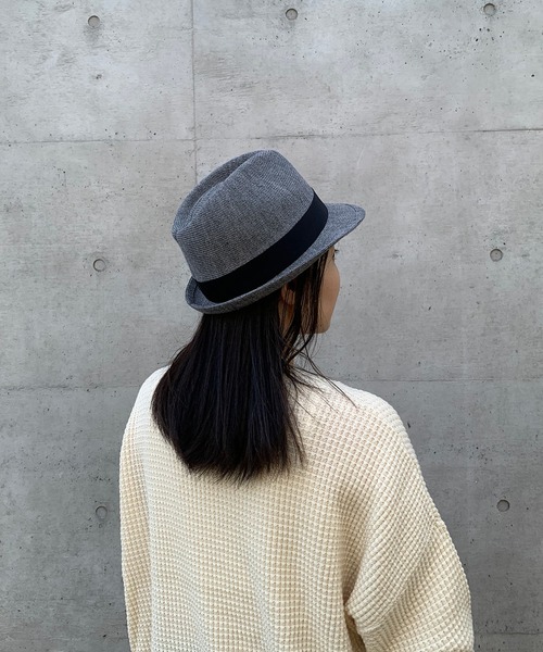 Rohw master product（ロウマスタープロダクト）の「テープ中折れサーモハット（ハット・メンズ・インディゴブルー/ミックスグレー/オリーブ/グレー・L）」の5枚目の写真