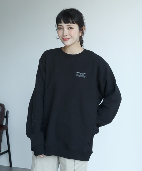 patagonia（パタゴニア）の「【PATAGONIA/パタゴニア】'73 Skyline Uprisal Crew Sweatshirt/スカイライン アップライザル クルー スウェットシャツ（スウェット・メンズ・ブラック・L/XL/M）」の6枚目の写真