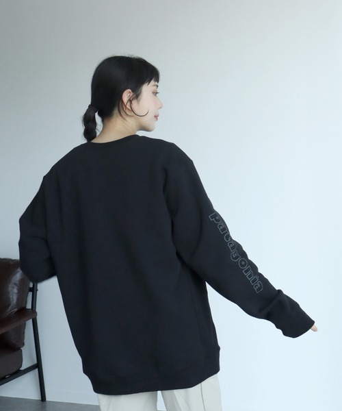 patagonia（パタゴニア）の「【PATAGONIA/パタゴニア】'73 Skyline Uprisal Crew Sweatshirt/スカイライン アップライザル クルー スウェットシャツ（スウェット・メンズ・ブラック・L/XL/M）」の8枚目の写真