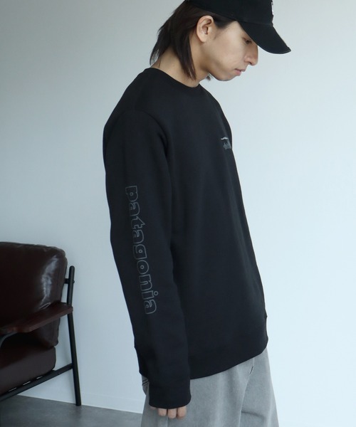 patagonia（パタゴニア）の「【PATAGONIA/パタゴニア】'73 Skyline Uprisal Crew Sweatshirt/スカイライン アップライザル クルー スウェットシャツ（スウェット・メンズ・ブラック・L/XL/M）」の11枚目の写真