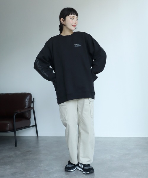 patagonia（パタゴニア）の「【PATAGONIA/パタゴニア】'73 Skyline Uprisal Crew Sweatshirt/スカイライン アップライザル クルー スウェットシャツ（スウェット・メンズ・ブラック・L/XL/M）」の9枚目の写真