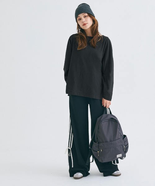 coca(coca)(コカ)の「ドルマン袖スリットコットンTシャツ(Tシャツ/カットソー・レディース・ホワイト/ブラック・S/M/L)」の11枚目の写真