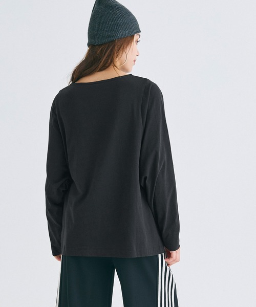 セール】ドルマン袖スリットコットンTシャツ（Tシャツ/カットソー