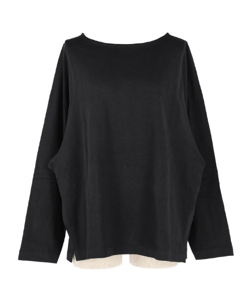 coca(coca)(コカ)の「ドルマン袖スリットコットンTシャツ(Tシャツ/カットソー・レディース・ホワイト/ブラック・S/M/L)」の16枚目の写真