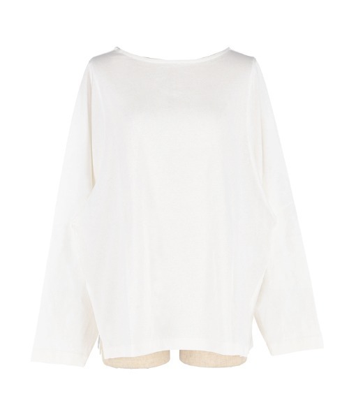 coca(coca)(コカ)の「ドルマン袖スリットコットンTシャツ(Tシャツ/カットソー・レディース・ホワイト/ブラック・S/M/L)」の15枚目の写真