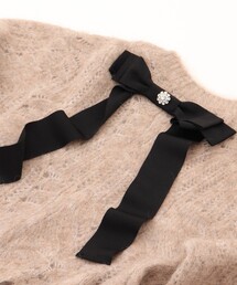 NOLLEY’S | ビジュー付きリボンブローチ(ブローチ/コサージュ)