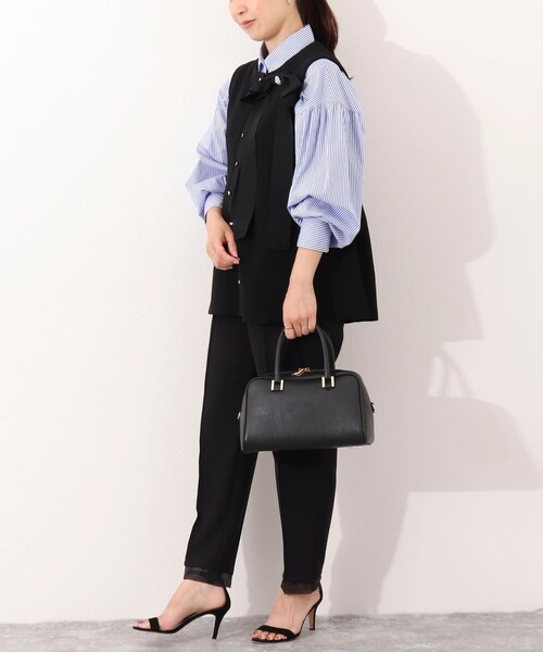 NOLLEY’S（ノーリーズ）の「ビジュー付きリボンブローチ（ブローチ/コサージュ・レディース・ブラック・FREE）」の4枚目の写真