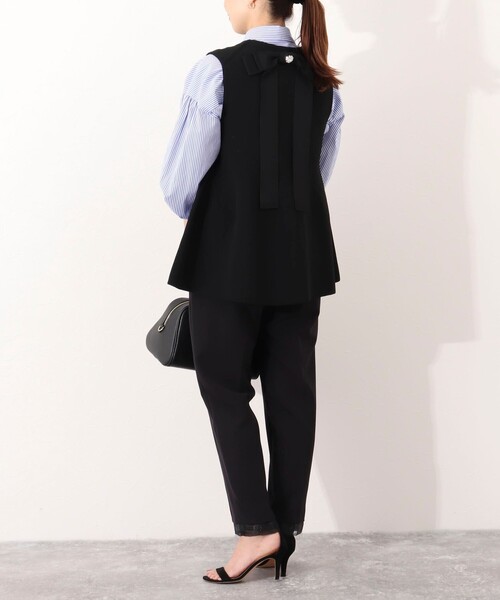 NOLLEY’S（ノーリーズ）の「ビジュー付きリボンブローチ（ブローチ/コサージュ・レディース・ブラック・FREE）」の7枚目の写真