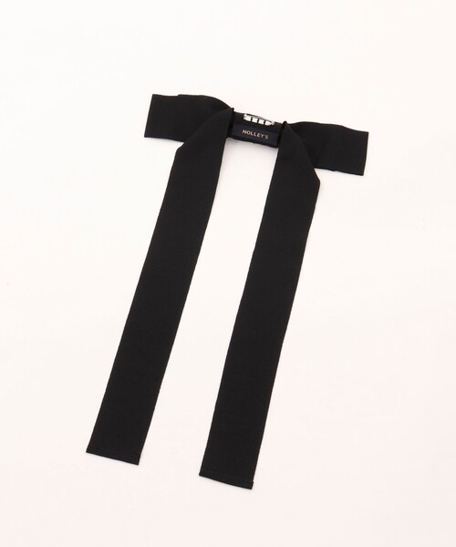 NOLLEY’S（ノーリーズ）の「ビジュー付きリボンブローチ（ブローチ/コサージュ・レディース・ブラック・FREE）」の9枚目の写真
