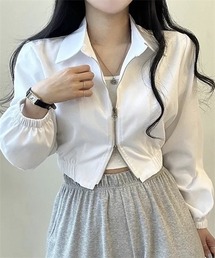 ダブルジップアップブルゾン