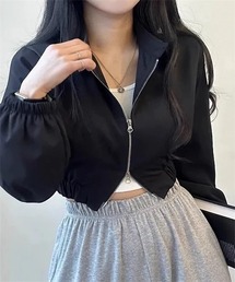 ダブルジップアップブルゾン