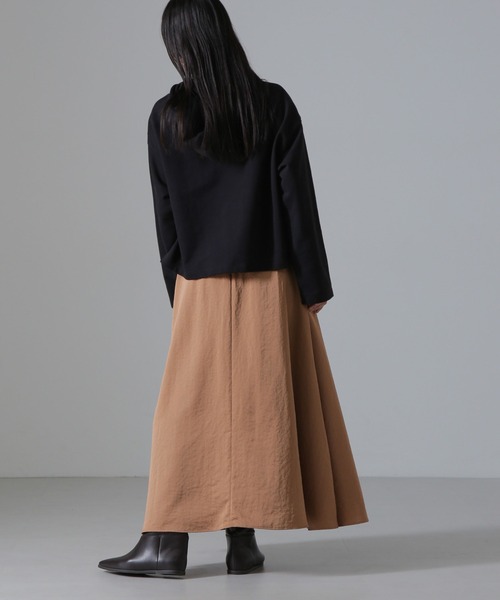 セール】ヴィンテージサテンフレアロングスカート(セットアップ可