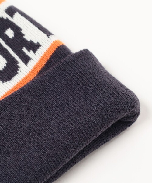 BEAMS HEART（ビームスハート）の「ボンボン付きニット帽（ニットキャップ/ビーニー・メンズ・ネイビー/ブラック・ONE SIZE）」の5枚目の写真