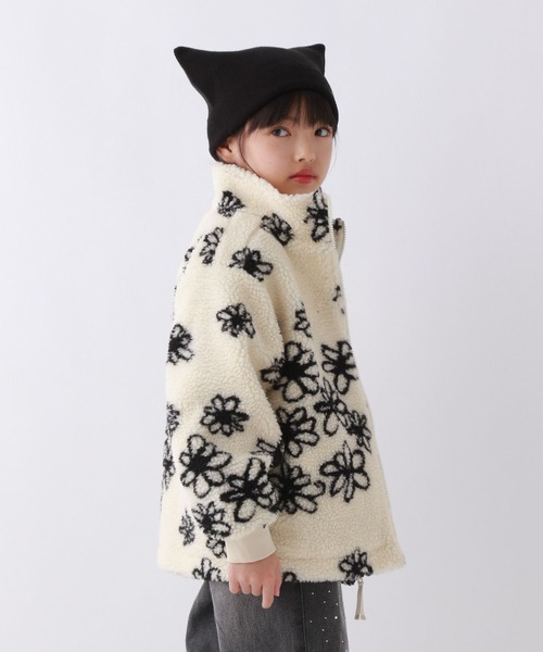 10C REPIPI(ジューシーレピピ)の「【10C REPIPI】スタンドカラーボアブルゾン(ブルゾン・キッズ・ブルー系その他/ホワイト系その他/グレー系その他・130cm/120cm/110cm)」の7枚目の写真