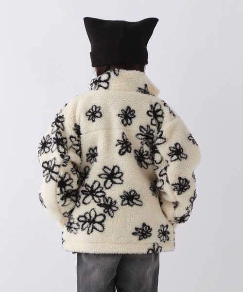 10C REPIPI(ジューシーレピピ)の「【10C REPIPI】スタンドカラーボアブルゾン(ブルゾン・キッズ・ブルー系その他/ホワイト系その他/グレー系その他・130cm/120cm/110cm)」の8枚目の写真