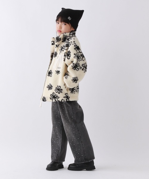 10C REPIPI(ジューシーレピピ)の「【10C REPIPI】スタンドカラーボアブルゾン(ブルゾン・キッズ・ブルー系その他/ホワイト系その他/グレー系その他・130cm/120cm/110cm)」の10枚目の写真