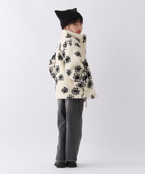 10C REPIPI(ジューシーレピピ)の「【10C REPIPI】スタンドカラーボアブルゾン(ブルゾン・キッズ・ブルー系その他/ホワイト系その他/グレー系その他・130cm/120cm/110cm)」の11枚目の写真