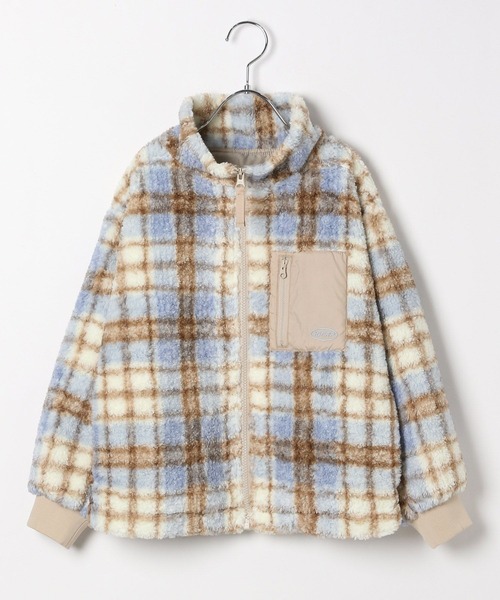 10C REPIPI(ジューシーレピピ)の「【10C REPIPI】スタンドカラーボアブルゾン(ブルゾン・キッズ・ブルー系その他/ホワイト系その他/グレー系その他・130cm/120cm/110cm)」の13枚目の写真