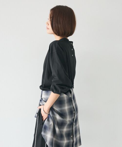 CRAFT STANDARD BOUTIQUE(クラフトスタンダードブティック)の「モックネックリングドット長袖プルオーバー(Tシャツ/カットソー・レディース・ブラック/チャコールグレー/オレンジ/ホワイト・FREE)」の17枚目の写真