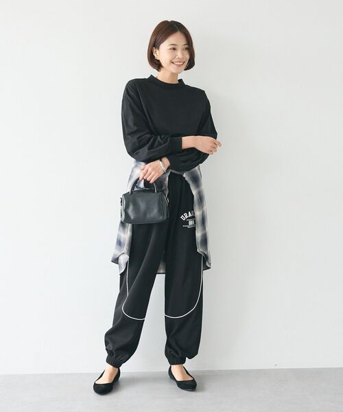 CRAFT STANDARD BOUTIQUE(クラフトスタンダードブティック)の「モックネックリングドット長袖プルオーバー(Tシャツ/カットソー・レディース・ブラック/チャコールグレー/オレンジ/ホワイト・FREE)」の18枚目の写真