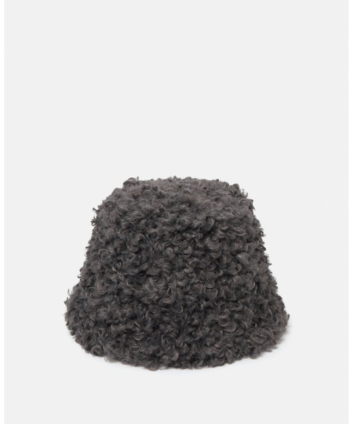 STELLA McCARTNEY（ステラマッカートニー）の「Plush Teddy Bucket Hat / プラッシュテディ バケットハット（ハット・レディース・グレー・58）」の2枚目の写真