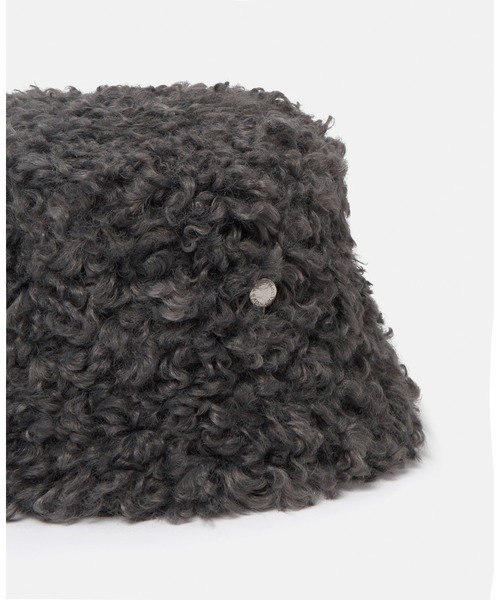 STELLA McCARTNEY（ステラマッカートニー）の「Plush Teddy Bucket Hat / プラッシュテディ バケットハット（ハット・レディース・グレー・58）」の3枚目の写真