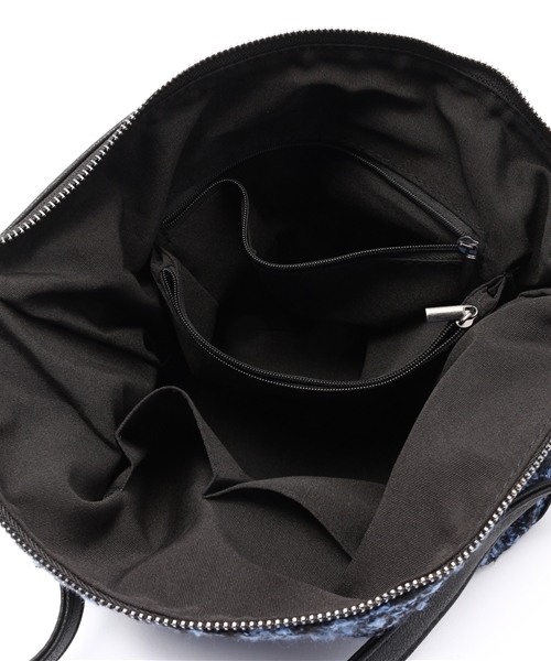 VENCEEXCHANGE(ヴァンスエクスチェンジ)の「ツイードクラッチBAG(クラッチバッグ・メンズ・グレー/スカイブルー・FREE)」の3枚目の写真
