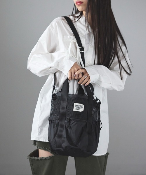 FREDRIK PACKERS(フレドリックパッカーズ)の「【FREDRIK PACKERS】≪別注≫COLUMN TOTE ショルダーバッグ/手提げトート/巾着(ショルダーバッグ・レディース・レオパード/ブラック/ベージュ/ブラック系1/ブラック系2/ブラック系その他3・FREE)」の9枚目の写真