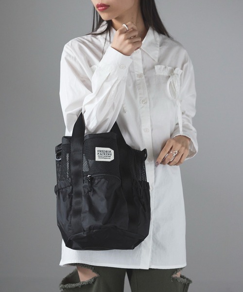 FREDRIK PACKERS(フレドリックパッカーズ)の「【FREDRIK PACKERS】≪別注≫COLUMN TOTE ショルダーバッグ/手提げトート/巾着(ショルダーバッグ・レディース・レオパード/ブラック/ベージュ/ブラック系1/ブラック系2/ブラック系その他3・FREE)」の10枚目の写真