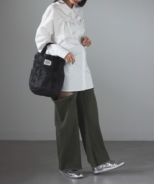 FREDRIK PACKERS(フレドリックパッカーズ)の「【FREDRIK PACKERS】≪別注≫COLUMN TOTE ショルダーバッグ/手提げトート/巾着(ショルダーバッグ・レディース・レオパード/ブラック/ベージュ/ブラック系1/ブラック系2/ブラック系その他3・FREE)」の15枚目の写真