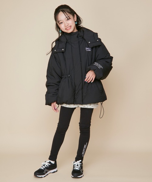 JENNI love（ジェニィラブ）の「【フード/袖取り外し可能・はっ水加工】2wayそで取外し中綿ミドル丈コート（その他アウター・キッズ・グレー/ブラック・130cm/140cm/150cm/160cm）」の19枚目の写真