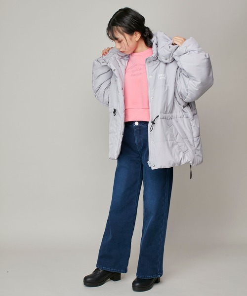 JENNI love（ジェニィラブ）の「【フード/袖取り外し可能・はっ水加工】2wayそで取外し中綿ミドル丈コート（その他アウター・キッズ・グレー/ブラック・130cm/140cm/150cm/160cm）」の5枚目の写真