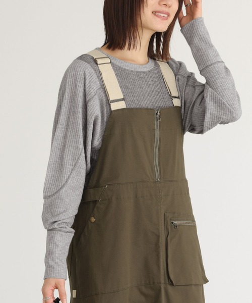 n'OrLABEL(ノアールレーベル)の「配色切替リブカットソー(Tシャツ/カットソー・レディース・ブラック/カーキ/杢グレー・2/1)」の12枚目の写真