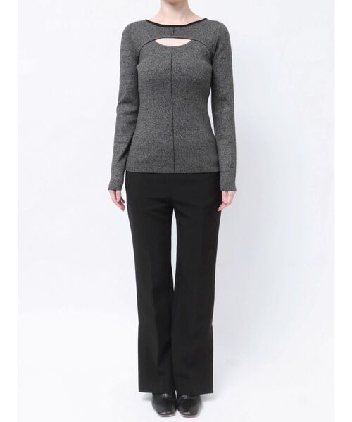 LAGUNAMOON(ラグナムーン)の「【WEB限定】2WAYカットアウトニット(ニット/セーター・レディース・ミント/ベージュ/ブラック・FREE)」の16枚目の写真