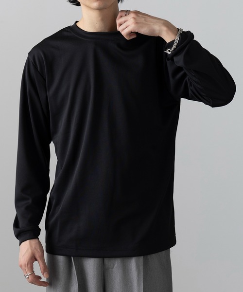 wundou(ウンドウ)の「【wundou】ドライライト長袖Tシャツ P350(Tシャツ/カットソー・メンズ・ブラック/ネイビー/ホワイト・M/L/XL/XXL)」の1枚目の写真
