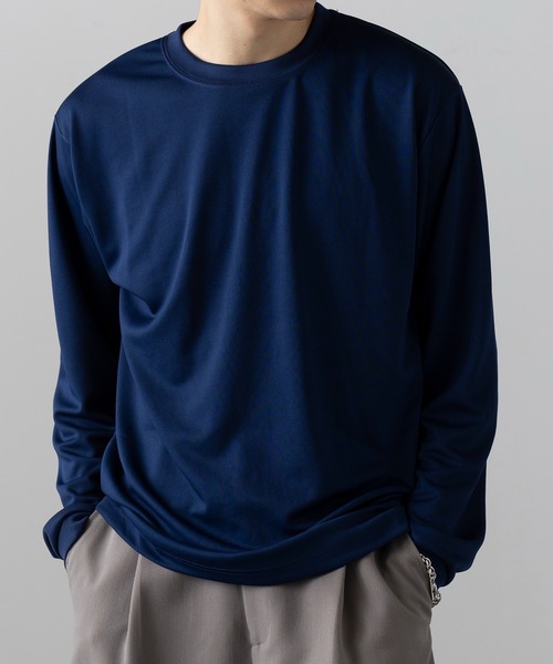 wundou(ウンドウ)の「【wundou】ドライライト長袖Tシャツ P350(Tシャツ/カットソー・メンズ・ブラック/ネイビー/ホワイト・M/L/XL/XXL)」の12枚目の写真