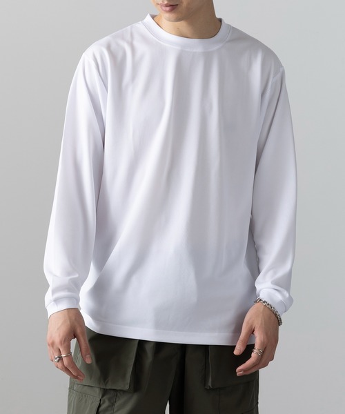 wundou(ウンドウ)の「【wundou】ドライライト長袖Tシャツ P350(Tシャツ/カットソー・メンズ・ブラック/ネイビー/ホワイト・M/L/XL/XXL)」の18枚目の写真