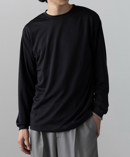 wundou(ウンドウ)の「【wundou】ドライライト長袖Tシャツ P350(Tシャツ/カットソー・メンズ・ブラック/ネイビー/ホワイト・M/L/XL/XXL)」の7枚目の写真