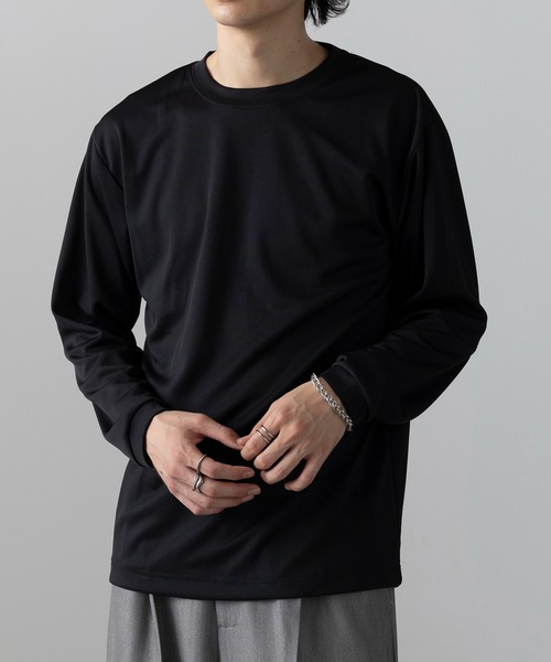 wundou(ウンドウ)の「【wundou】ドライライト長袖Tシャツ P350(Tシャツ/カットソー・メンズ・ブラック/ネイビー/ホワイト・M/L/XL/XXL)」の6枚目の写真