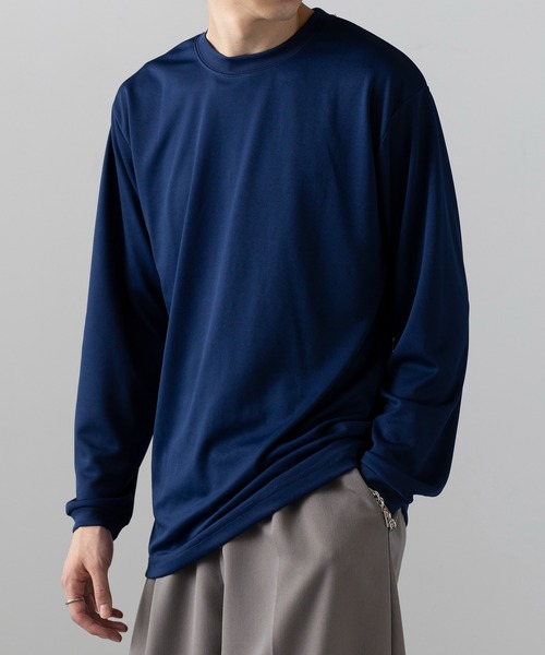 wundou(ウンドウ)の「【wundou】ドライライト長袖Tシャツ P350(Tシャツ/カットソー・メンズ・ブラック/ネイビー/ホワイト・M/L/XL/XXL)」の13枚目の写真