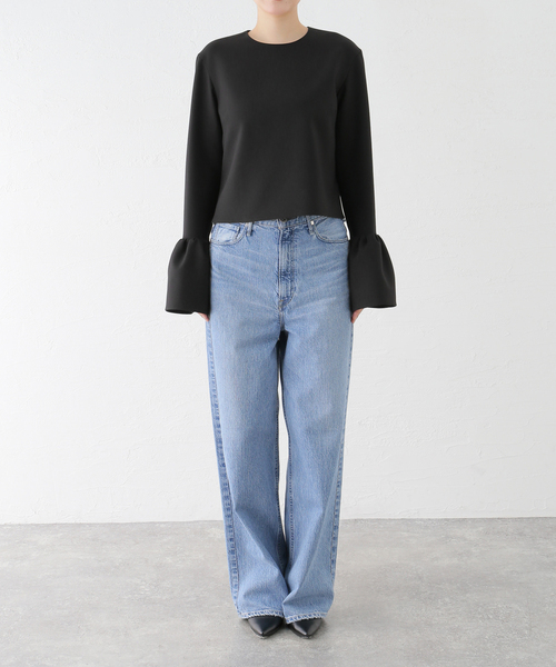 Noble（ノーブル）の「ランプシェードカフスブラウス（シャツ/ブラウス・レディース・ホワイト系その他/ブラック・FREE）」の9枚目の写真