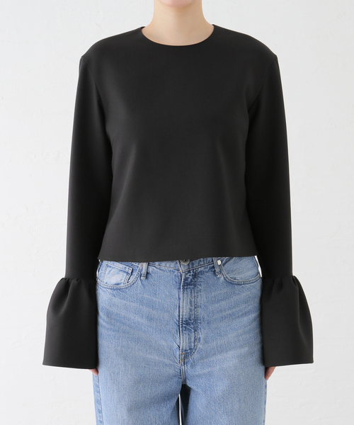 Noble（ノーブル）の「ランプシェードカフスブラウス（シャツ/ブラウス・レディース・ホワイト系その他/ブラック・FREE）」の10枚目の写真