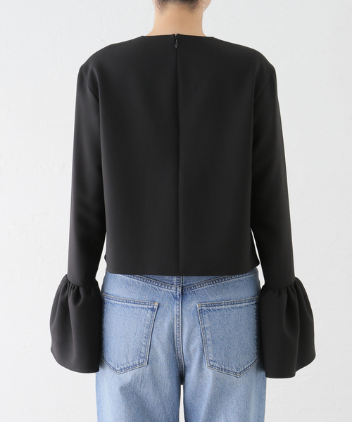 Noble（ノーブル）の「ランプシェードカフスブラウス（シャツ/ブラウス・レディース・ホワイト系その他/ブラック・FREE）」の12枚目の写真