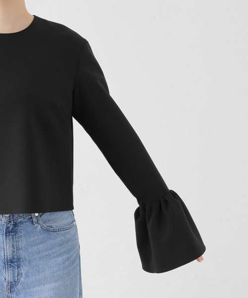 Noble（ノーブル）の「ランプシェードカフスブラウス（シャツ/ブラウス・レディース・ホワイト系その他/ブラック・FREE）」の15枚目の写真