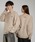 kutir�i�N�e�B�[���j�́uMOHAIR BLEND  DESIGN KNIT/���w�A�u�����h�f�U�C���j�b�g�i�j�b�g/�Z�[�^�[�j�v�b�A�C�{���[